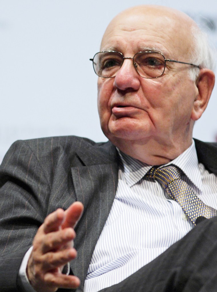 Image: Former U.S. Federal Reserve Chairman Paul Volcker